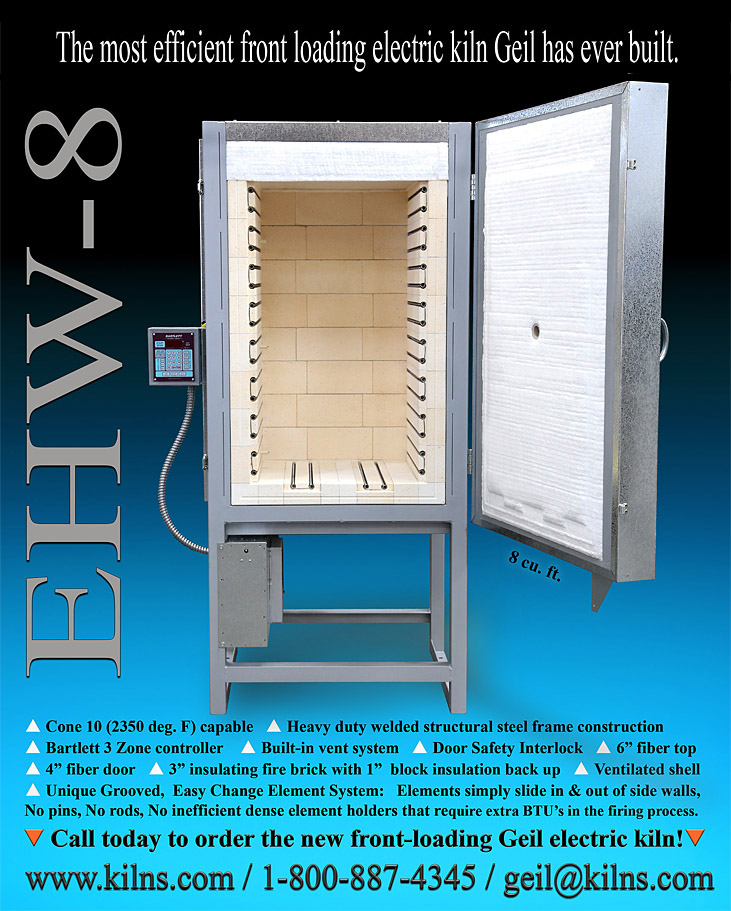 Image Electric Geil Kiln model EHW-8 features and hightlights