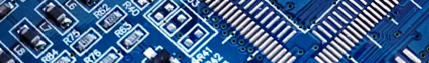 IMAGE header close up and cropped image of a microprocess circuit board
